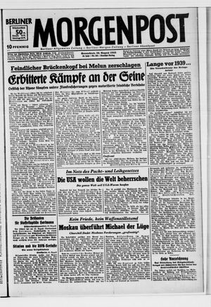 Berliner Morgenpost on Aug 26, 1944
