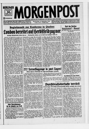 Berliner Morgenpost vom 14.09.1944