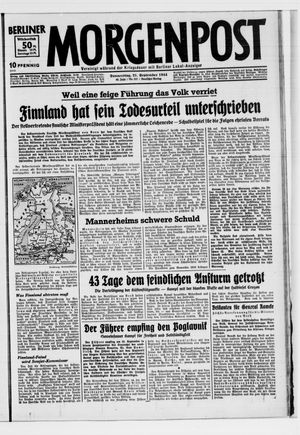 Berliner Morgenpost vom 21.09.1944