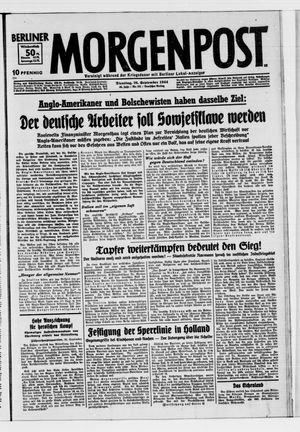 Berliner Morgenpost vom 26.09.1944