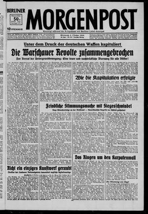 Berliner Morgenpost vom 04.10.1944