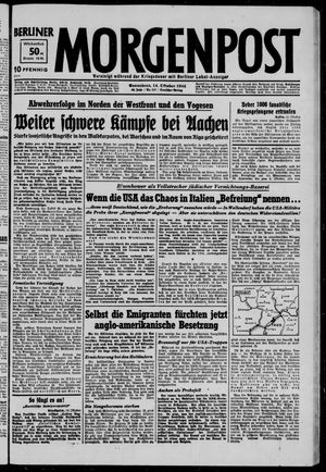 Berliner Morgenpost vom 14.10.1944
