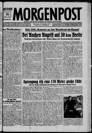 Berliner Morgenpost vom 18.11.1944