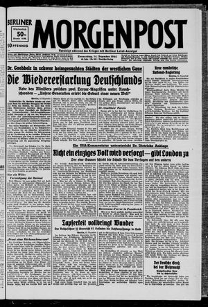 Berliner Morgenpost vom 14.12.1944