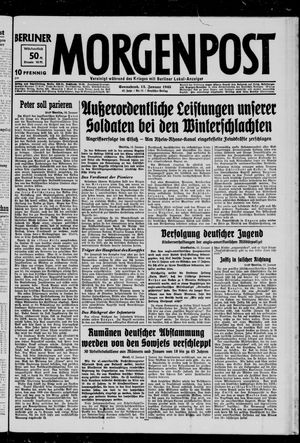 Berliner Morgenpost on Jan 13, 1945