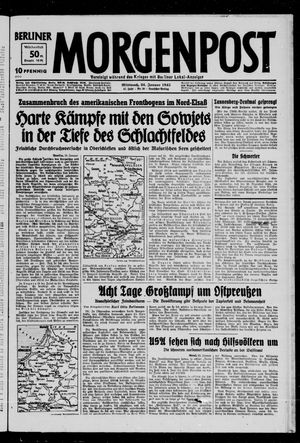 Berliner Morgenpost on Jan 24, 1945