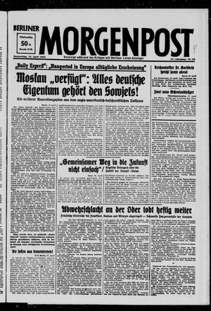 Berliner Morgenpost vom 19.04.1945