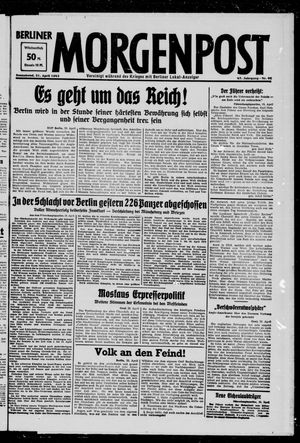 Berliner Morgenpost vom 21.04.1945