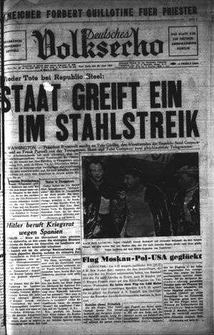 Deutsches Volksecho vom 26.06.1937