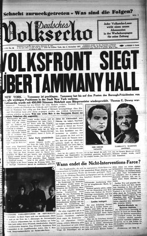 Deutsches Volksecho vom 06.11.1937
