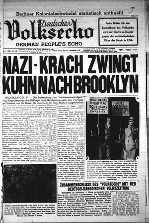 Deutsches Volksecho vom 25.12.1937