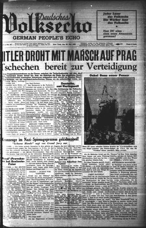 Deutsches Volksecho vom 28.05.1938