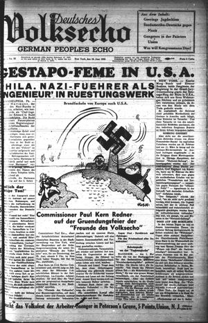 Deutsches Volksecho vom 18.06.1938