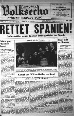 Deutsches Volksecho vom 28.01.1939