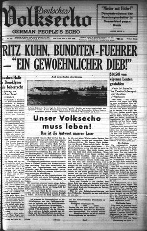 Deutsches Volksecho vom 03.06.1939