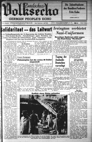 Deutsches Volksecho vom 01.07.1939