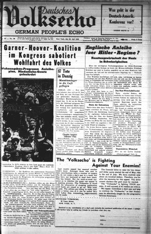 Deutsches Volksecho vom 29.07.1939