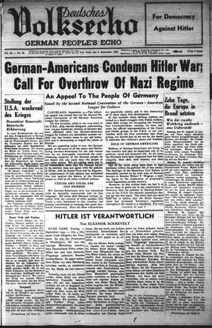 Deutsches Volksecho vom 09.09.1939