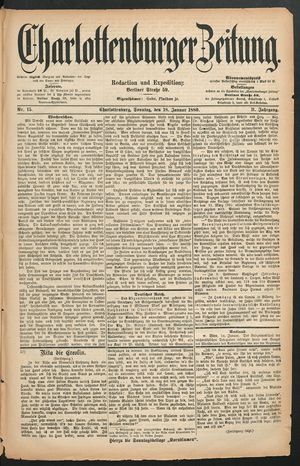 Charlottenburger Zeitung vom 18.01.1880