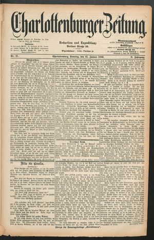 Charlottenburger Zeitung on Jan 25, 1880