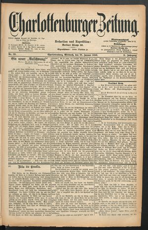 Charlottenburger Zeitung vom 28.01.1880