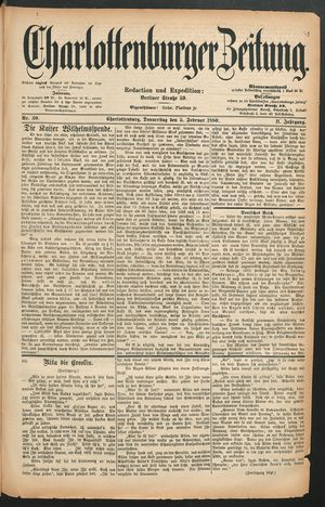 Charlottenburger Zeitung on Feb 5, 1880