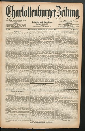 Charlottenburger Zeitung vom 15.02.1880
