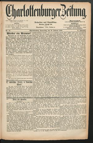 Charlottenburger Zeitung vom 19.02.1880