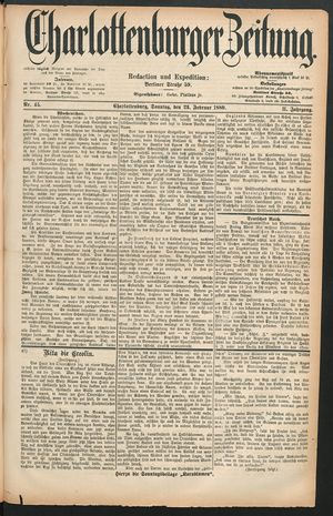 Charlottenburger Zeitung vom 22.02.1880