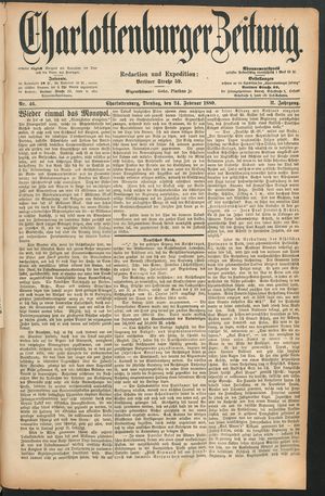 Charlottenburger Zeitung on Feb 24, 1880