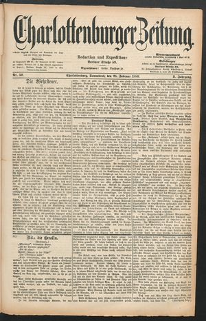 Charlottenburger Zeitung vom 28.02.1880