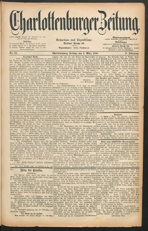 Charlottenburger Zeitung vom 05.03.1880