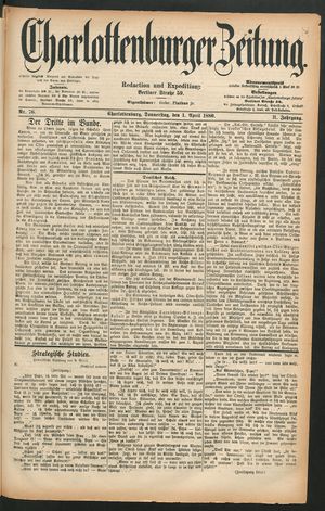 Charlottenburger Zeitung vom 01.04.1880