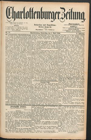 Charlottenburger Zeitung vom 08.04.1880