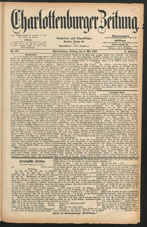 Charlottenburger Zeitung on May 9, 1880