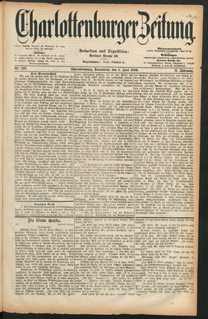 Charlottenburger Zeitung vom 05.06.1880