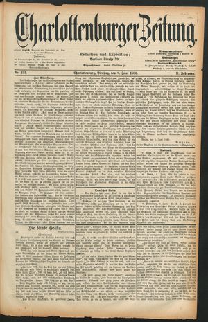 Charlottenburger Zeitung vom 08.06.1880