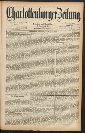 Charlottenburger Zeitung vom 17.06.1880
