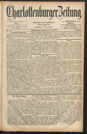 Charlottenburger Zeitung vom 06.07.1880