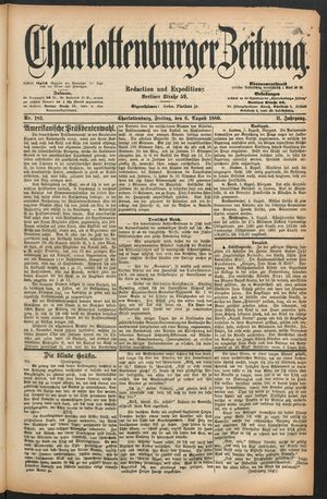 Charlottenburger Zeitung vom 06.08.1880