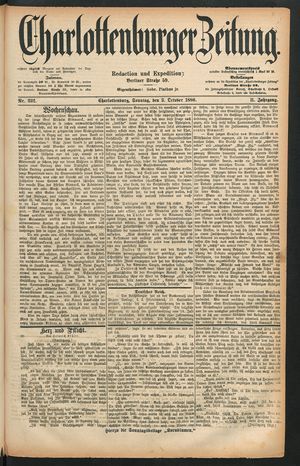 Charlottenburger Zeitung vom 03.10.1880