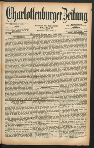 Charlottenburger Zeitung vom 06.10.1880