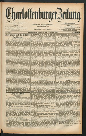 Charlottenburger Zeitung on Oct 9, 1880