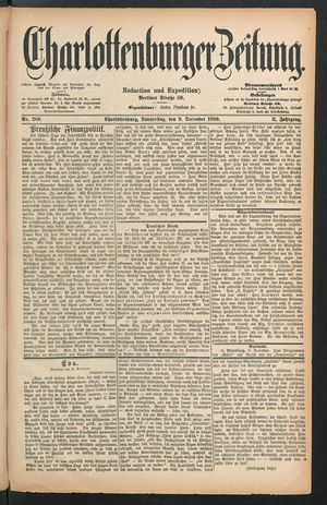 Charlottenburger Zeitung on Dec 9, 1880
