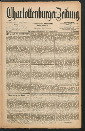 Charlottenburger Zeitung on Dec 29, 1880
