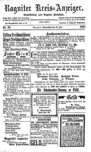 Ragniter Kreis-Anzeiger on Jul 18, 1895