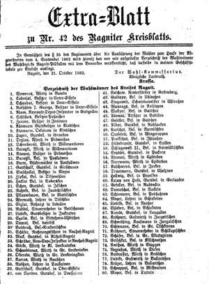 Ragniter Kreisblatt vom 19.10.1882