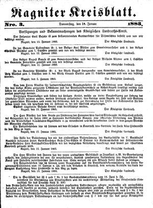 Ragniter Kreisblatt vom 18.01.1883