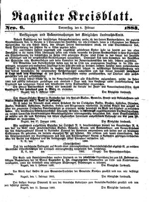 Ragniter Kreisblatt vom 08.02.1883