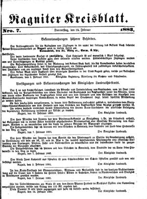 Ragniter Kreisblatt vom 15.02.1883